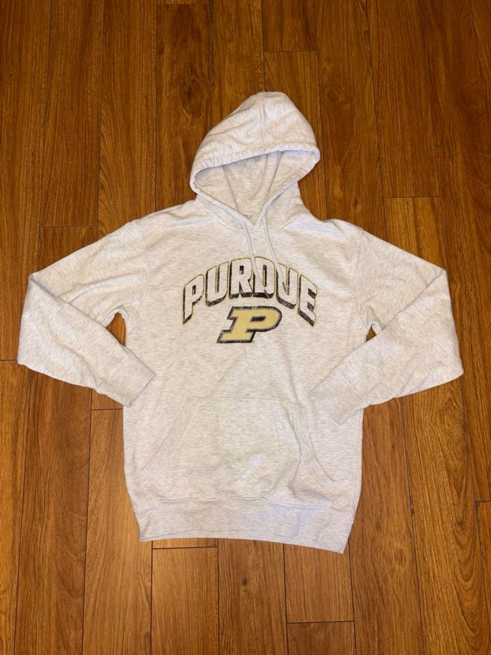 Purdue Gray Pullover Hooded Sweatshirt